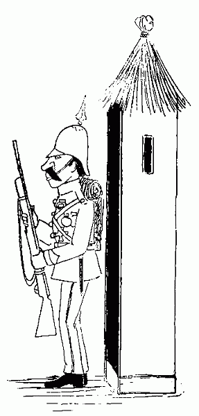 soldier at guard station