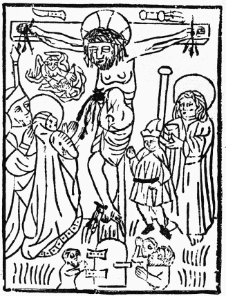FIG. 3.—The Crucifixion. From the Manuscript “Book of
Devotion.” 1445.