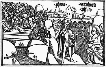 FIG. 9.—Illustration of Exodus I. From the Cologne
Bible, 1470-’75.