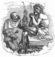 FIG. 42.—Christ Mocked. Vignette to Dürer’s “Smaller
Passion.”
