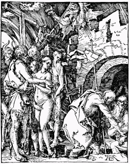 FIG. 43.—The Descent into Hell. From Dürer’s “Smaller
Passion.”