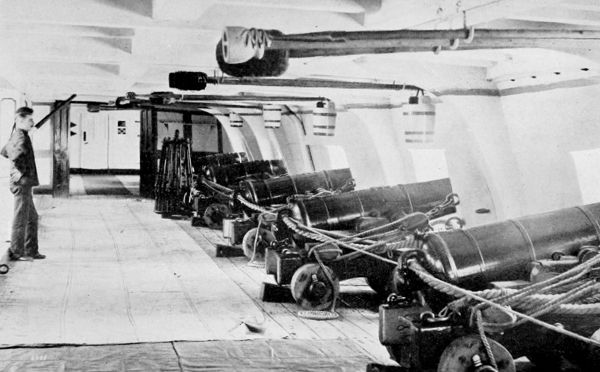 cannons in ship