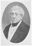 David Leendert Bamberg, of the second generation of the
Bamberg family. Born 1786; died 1869. The above daguerrotype was
presented to the author by Herr Ernest Basch, and is the only one in
existence.