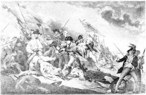 BATTLE OF BUNKER HILL

(From the celebrated painting by Trumbull)