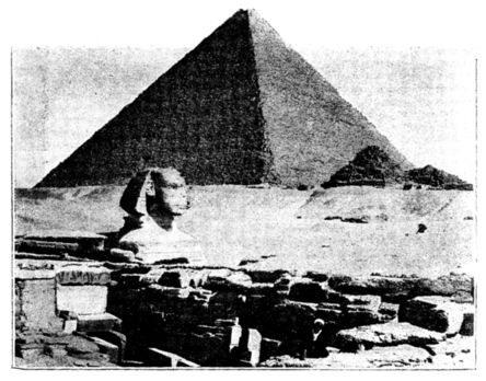 La grande pyramide et le sphinx de Gizeh
