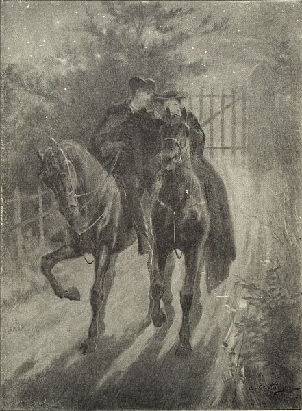 young man and young woman on horses