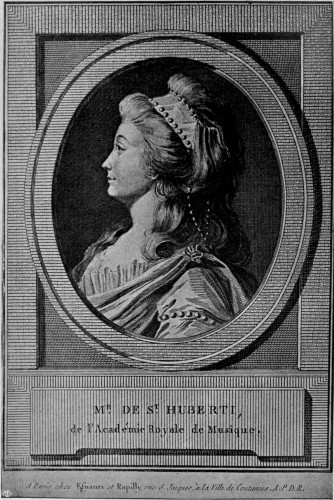 MADAME SAINT-HUBERTY

From an engraving by Colinet after the drawing by Le Moine