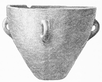 No. 41. A great mixing Vessel (κρατήρ), of Terra-cotta,
with 4 Handles, about 1 ft. 5 in. high, and nearly 1 ft. 9 in. in
diameter (7 M.). (See see p. 157, 262).