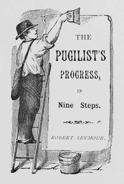 The Pugilist's Progress in Nine Steps.