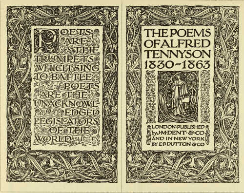 TITLE-PAGE OPENING OF THE POETRY SECTION OF “EVERYMAN'S
LIBRARY” DESIGNED BY REGINALD L. KNOWLES FOR MESSRS. J. M. DENT AND
SONS LTD.