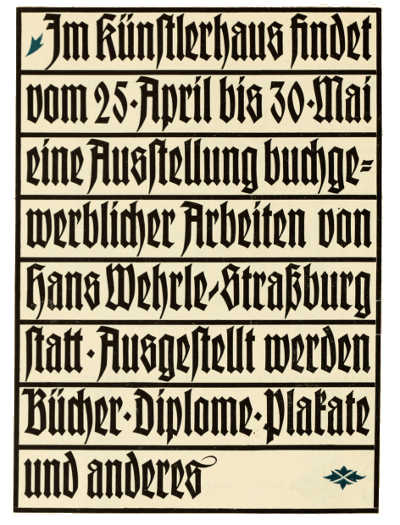 A GERMAN TYPE DESIGNED BY RUDOLF KOCH CAST BY GEBR.
KLINGSPOR, OFFENBACH A.M.
