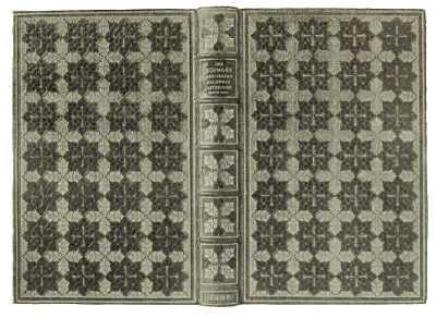 BOOKBINDING IN GREEN MOROCCO, WITH GOLD AND BLACK
TOOLING DESIGNED BY P. A. DEMETER, EXECUTED BY HÜBEL AND DENCK