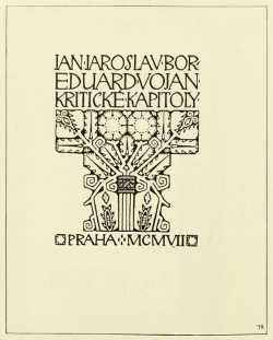 TITLE-PAGE DESIGNED BY J. BENDA. PUBLISHED BY HEJDA A
TUČEK, PRAGUE