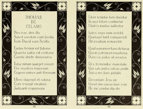 PAGES OF TYPE AND BORDER DESIGNED BY PROFESSOR C. O.
CZESCHKA, CAST BY GENZSCH AND HEYSE, HAMBURG