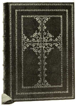 BOOKBINDING IN BLACK SHAGREEN, WITH EMBOSSED GOLD
ORNAMENTATION DESIGNED BY RUDOLPH GEYER, EXECUTED BY ALBERT GÜNTHER