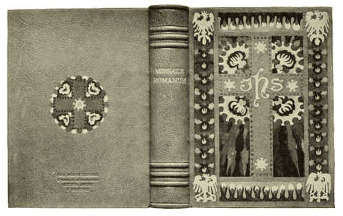 BOOKBINDING IN RUSSIAN LEATHER, WITH INLAY AND TOOLING.
DESIGNED BY HENRYK UZIEMBLO, EXECUTED BY ROBERT JAHODA