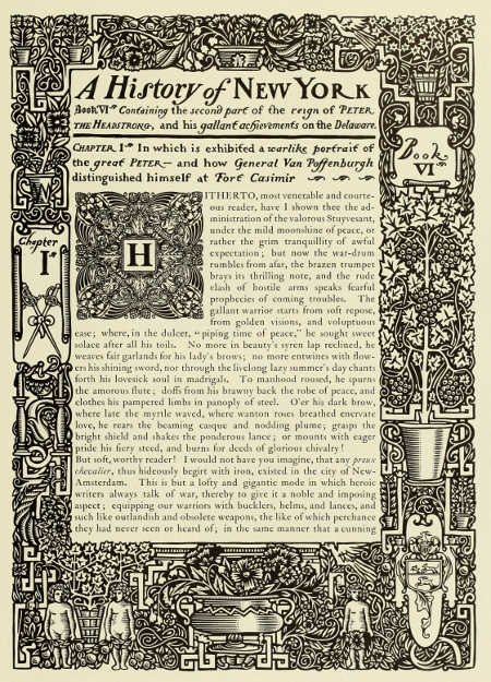 BORDER AND INITIAL LETTER DESIGNED BY WILL BRADLEY. FROM
“THE CAMPBELL BOOK”