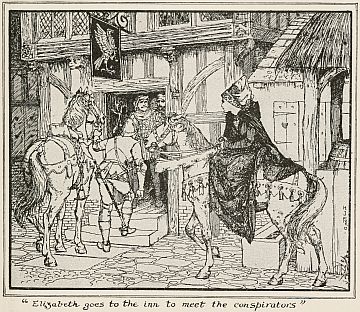 "Elizabeth goes to the inn to meet the conspirators