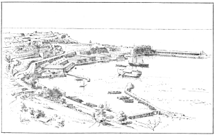 THE CONVICT PRISON AT GIBRALTAR (MARKED BY A *).