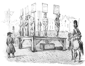 IN THE PUBLIC PILLORY.

(From the Engraving by Victor Adam.)