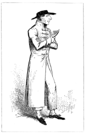 LORD COCHRANE AS HE APPEARED IN COURT.

(From Cruikshank’s Etching.)