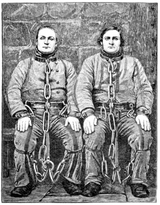 CONVICTS IN A RUSSIAN PRISON.

(From a Photograph.)