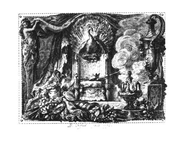 Head-piece from “Le jugement de Paris” by Imbert, 1772.