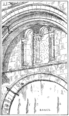 SAXON CLERESTORY WINDOW IN SOUTH TRANSEPT (from a drawing by J. Park Harrison).