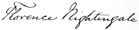 Signature of Florence Nightingale