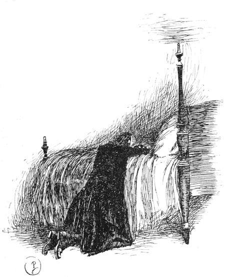 Man kneeling at bedside