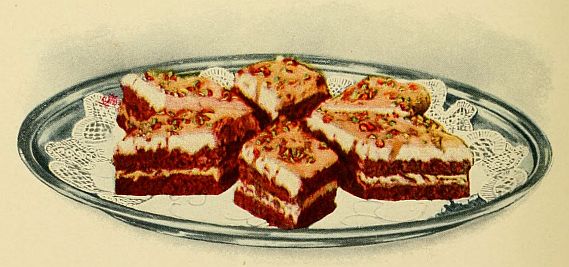 layered bars with fililng and chopped nuts