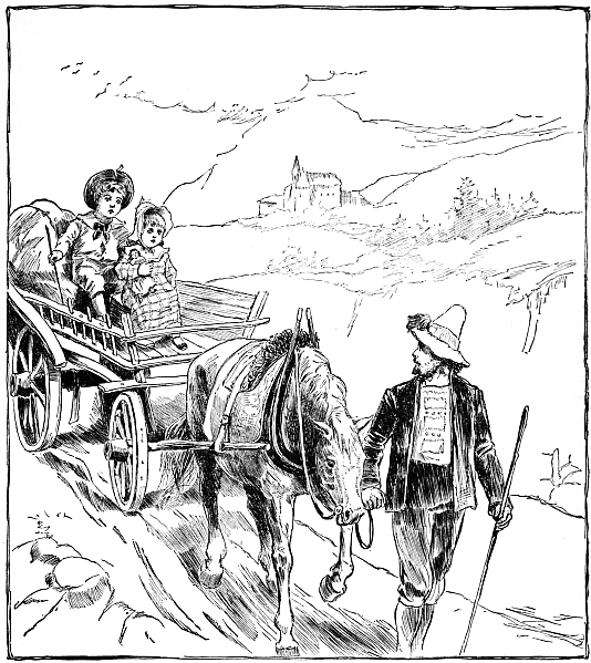 Children in wagon