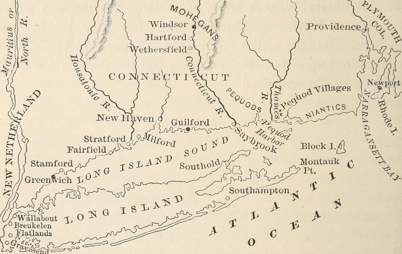 Early Settlements in Connecticut.