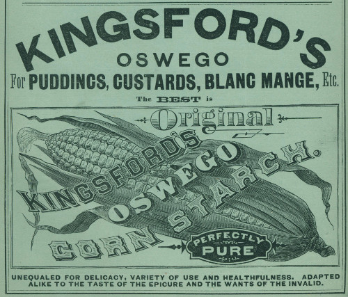 Ad for Kingsford's Oswego Cornstarch