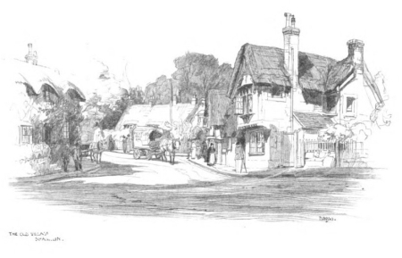 Image unavailable: THE OLD VILLAGE, SHANKLIN.