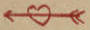 Left-pointing arrow overlaid with a heart