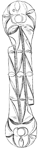 Fig. 132.—Plan of Ornamentation of Bronze Armlet.