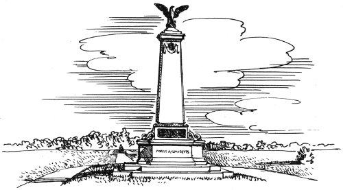 Battlefield monument.