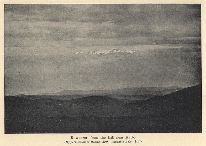 Ruwenzori from the Hill near Kaibo. (By permission of Messrs. Arch. Constable & Co., Ltd.)
