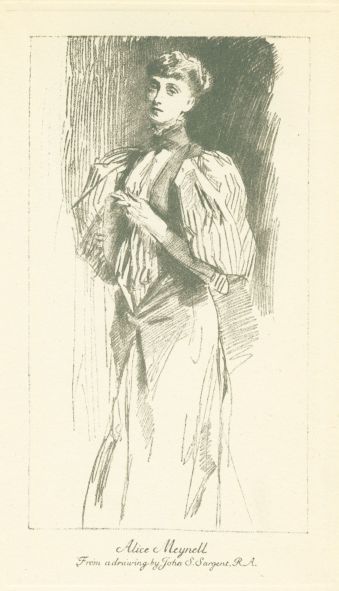 Alice Meynell From a drawing by John S. Sargent, R.A.