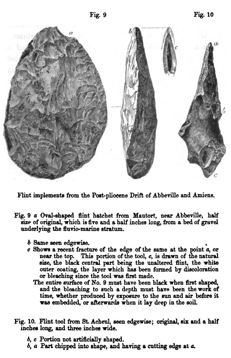 Figures 9 and 10. Flint Implements 