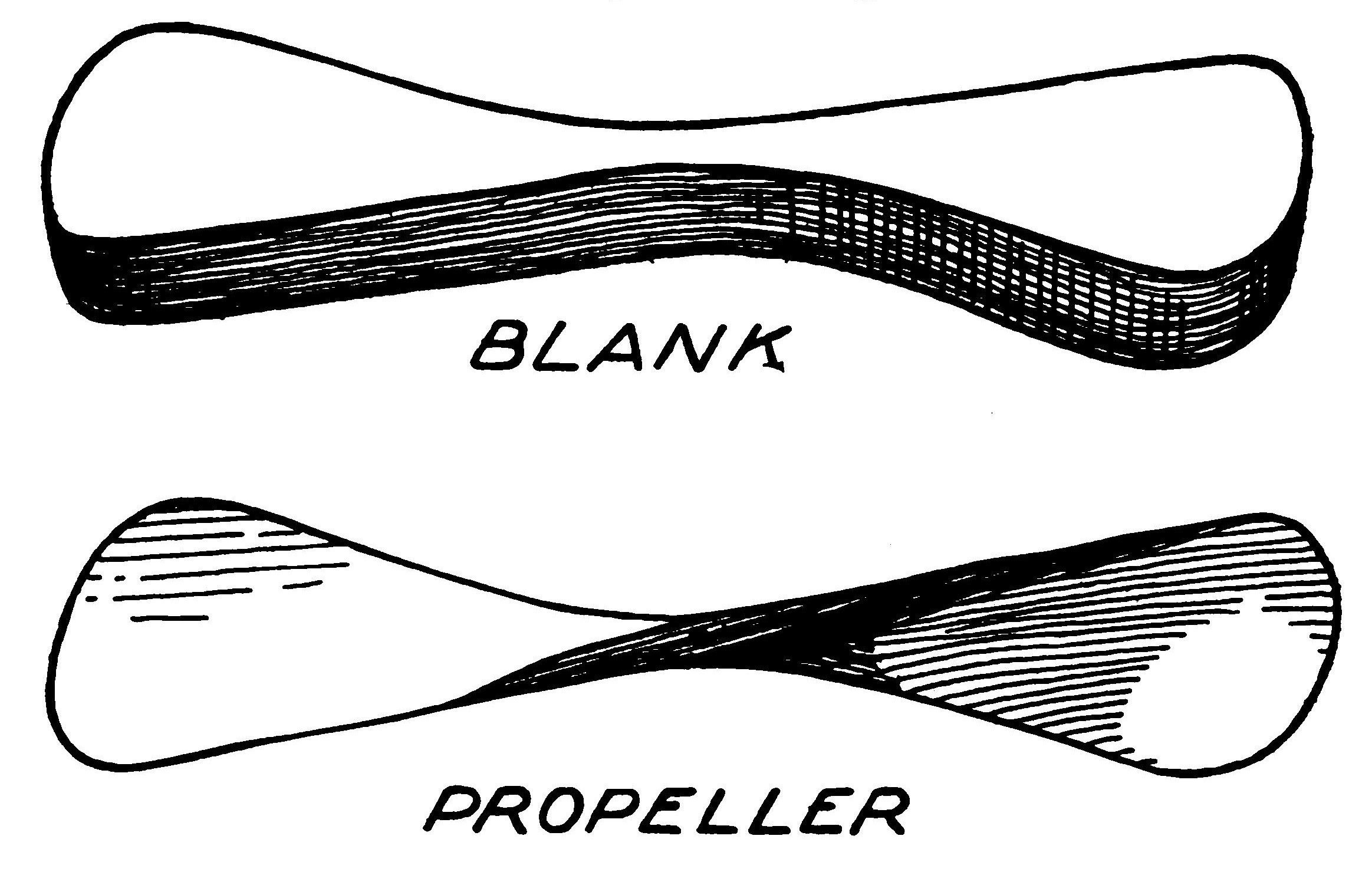 FIG. 55. Racing blank and propeller.