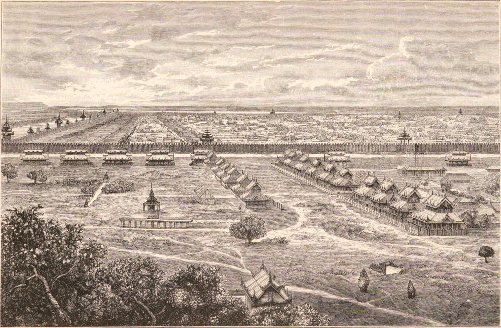 MANDALAY, THE CAPITAL OF INDEPENDENT BURMA; FROM MANDALÉ HILL.