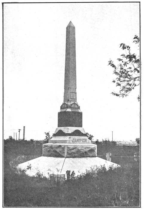 MONUMENT OVER JOHN JASPER'S GRAVE