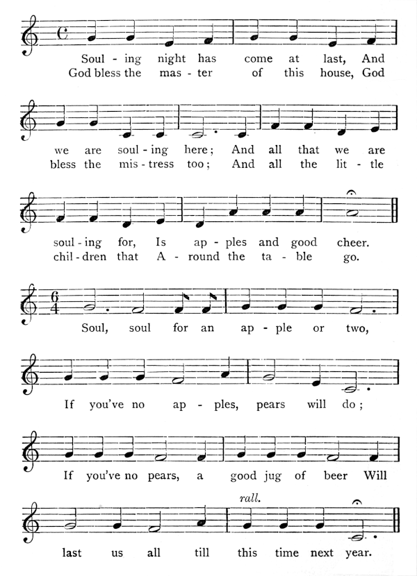 Musical score for Souling Night song