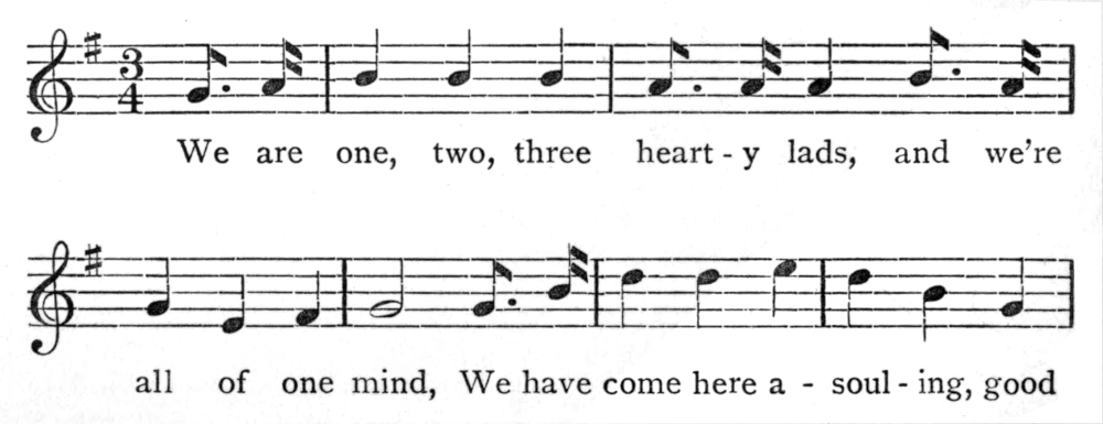 Musical score for Souling song