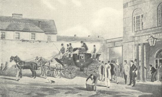 ‘The Bedford Times’ Coach, which made its last
journey to London on November 21, 1846