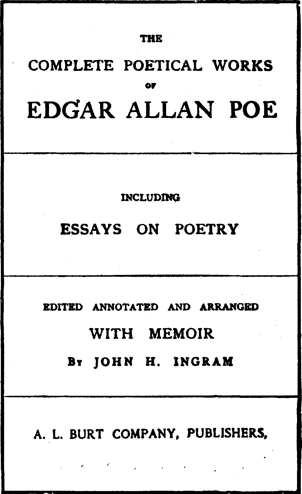 Edgar allan poe annabel lee essay