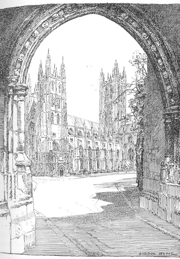 Canterbury Cathedral from Christchurch Gate 