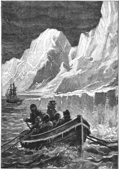 Four 
sailors at the oars, and one at the helm.